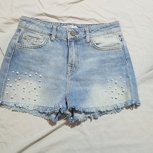 Zara pearl shorts